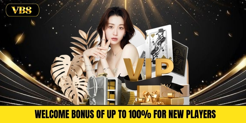 Welcome Bonus of Up to 100% for New Players